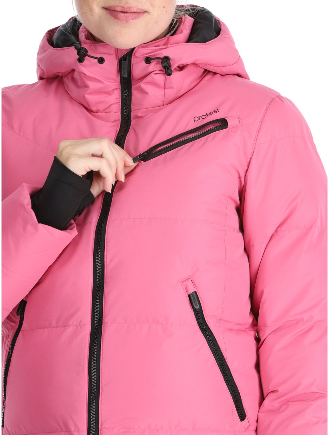 Protest, PRTLUCID chaqueta de esquí mujeres Foxy Pink rosa 