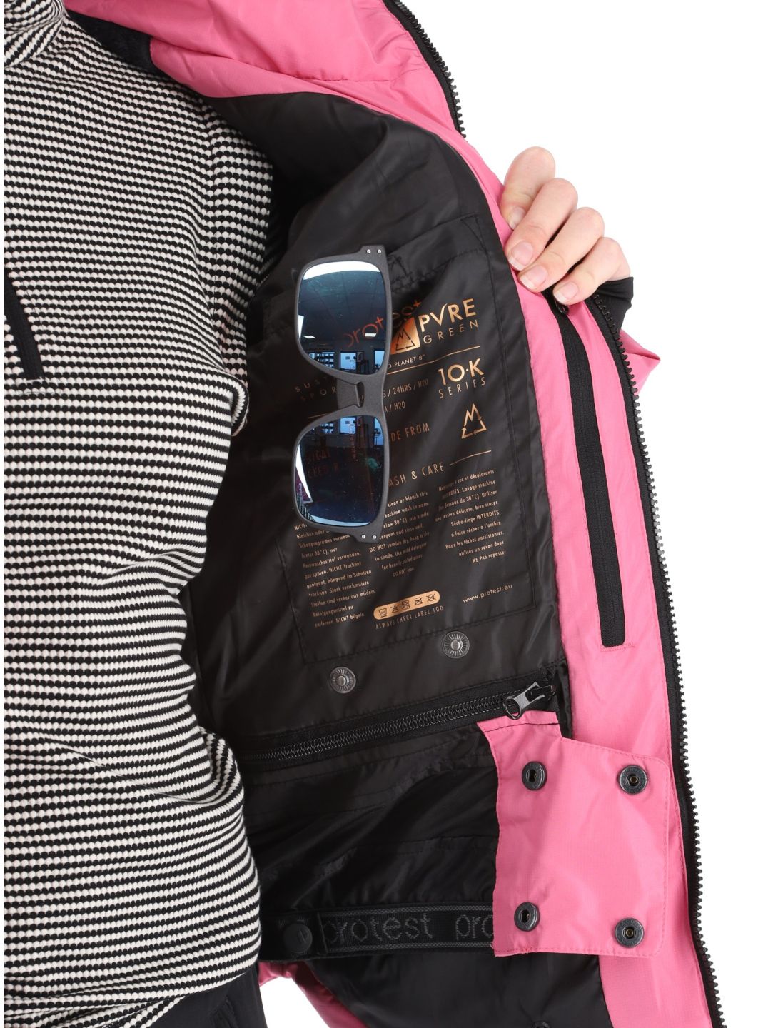 Protest, PRTLUCID chaqueta de esquí mujeres Foxy Pink rosa 