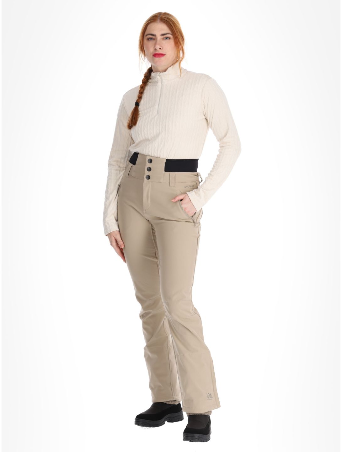 Protest, PRTLULLABYOS pantalones de esquí mujeres Bamboo Beige beige 