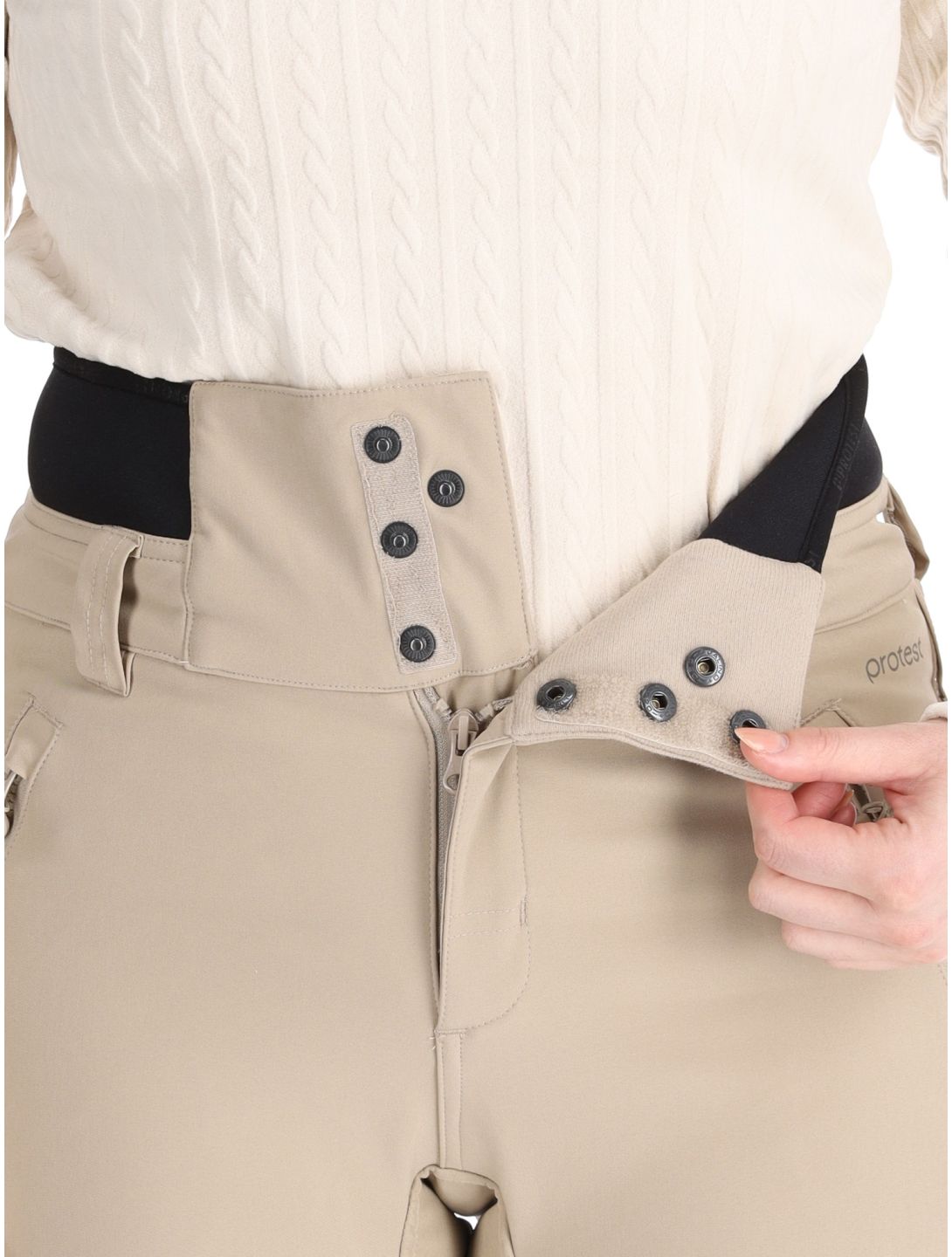 Protest, PRTLULLABYOS pantalones de esquí mujeres Bamboo Beige beige 