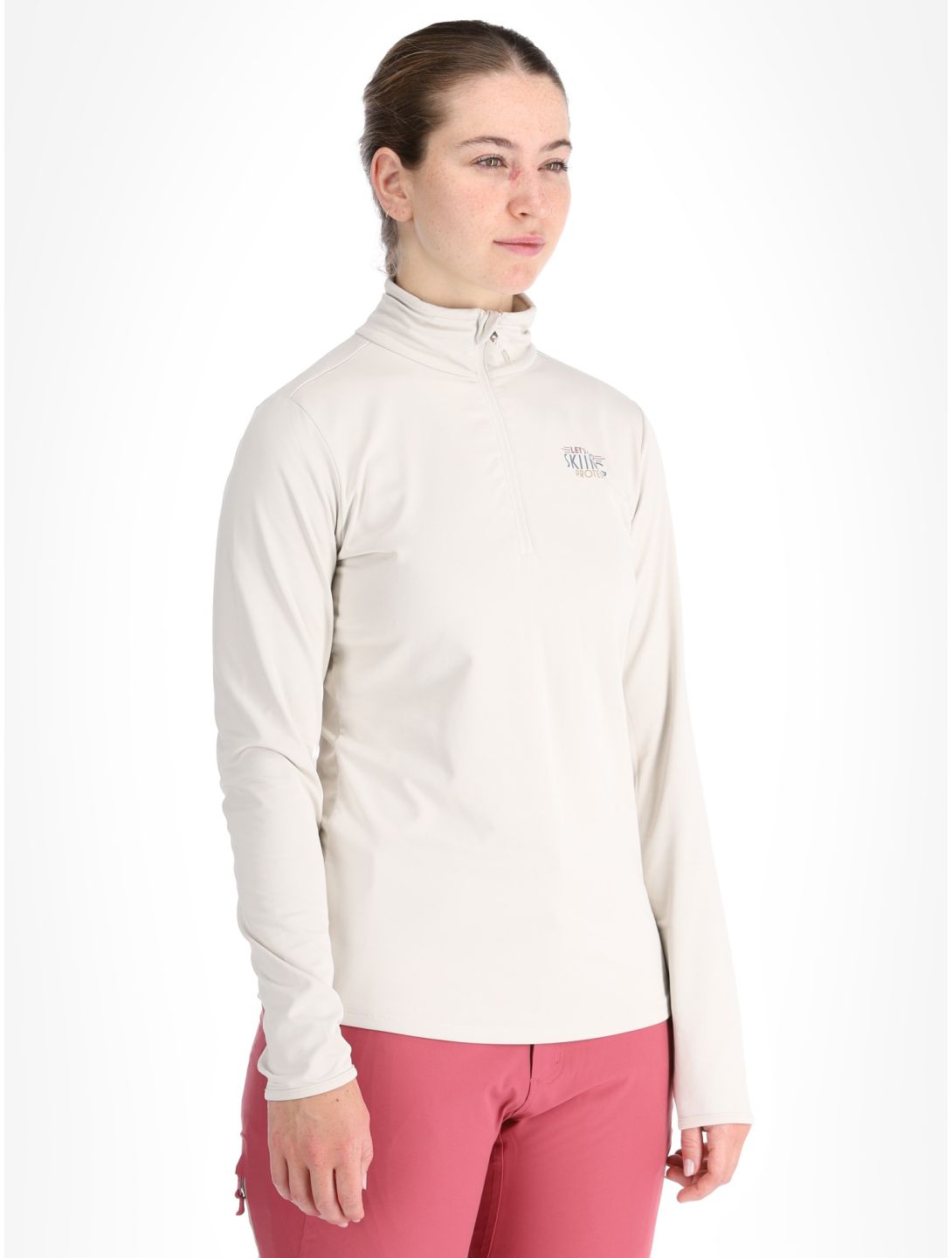 Protest, PRTLUNAR 1/4 zip jersey mujeres Kitoff White blanco 