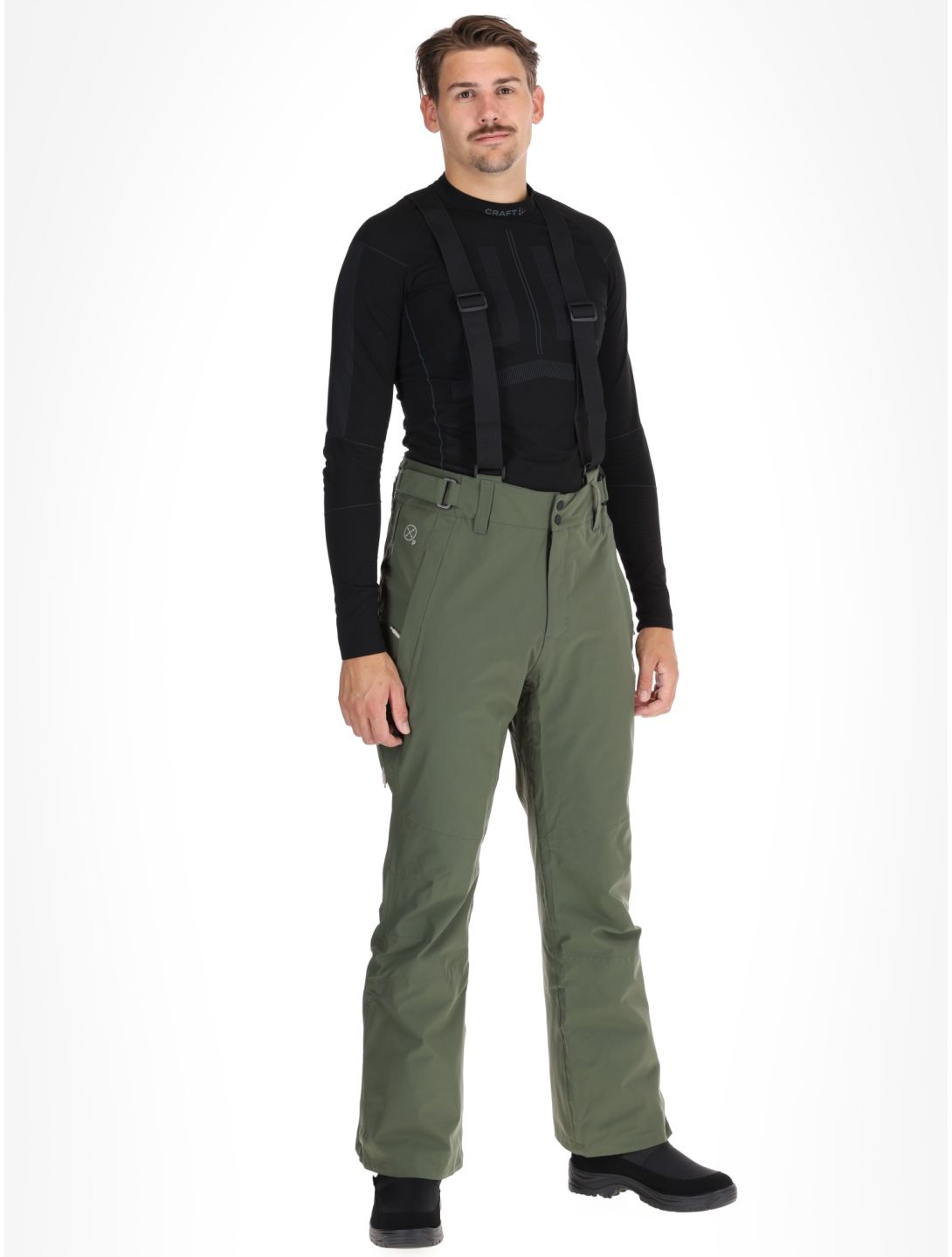 Protest, PRTMIKADO pantalones de esquí hombres Thyme verde 