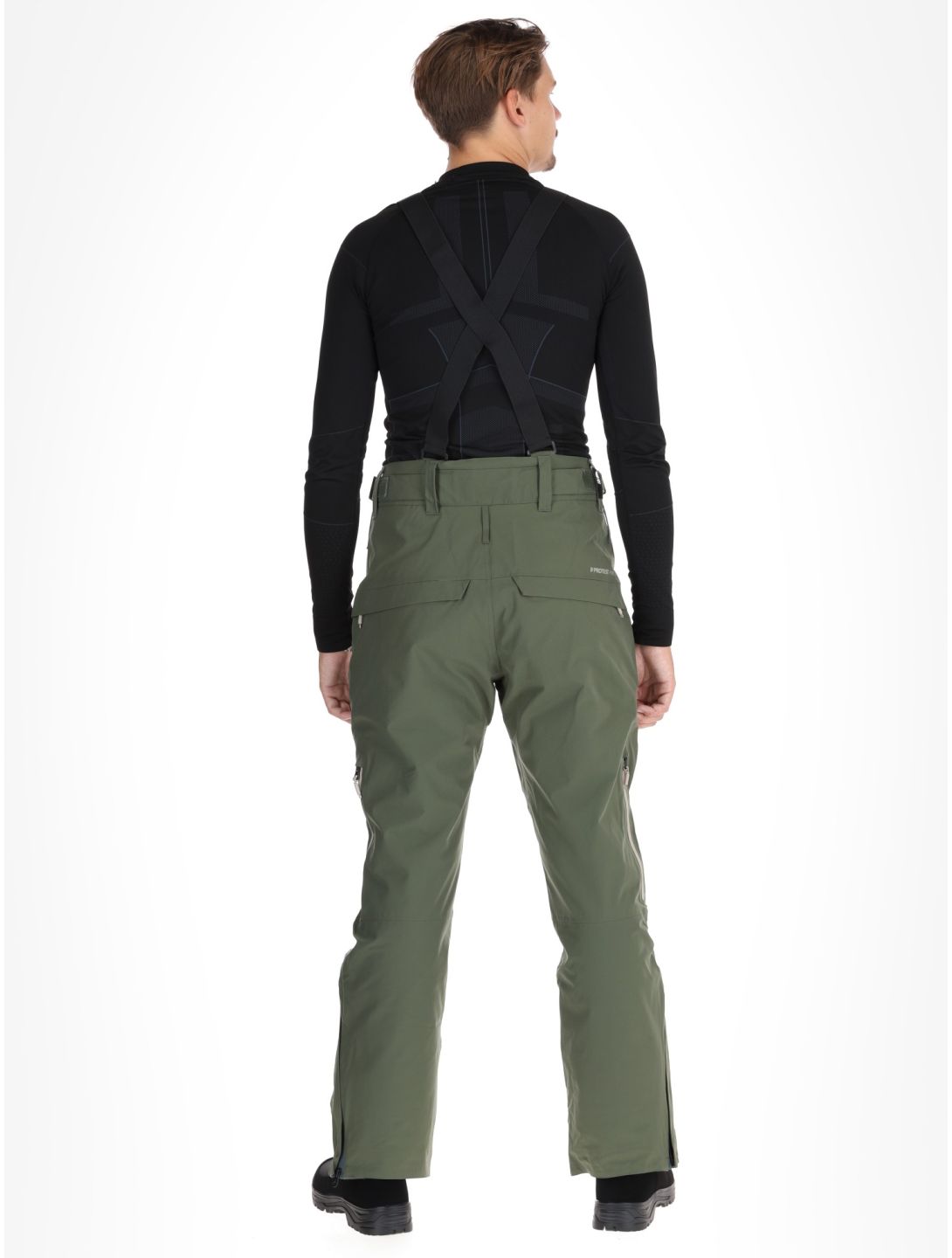 Protest, PRTMIKADO pantalones de esquí hombres Thyme verde 