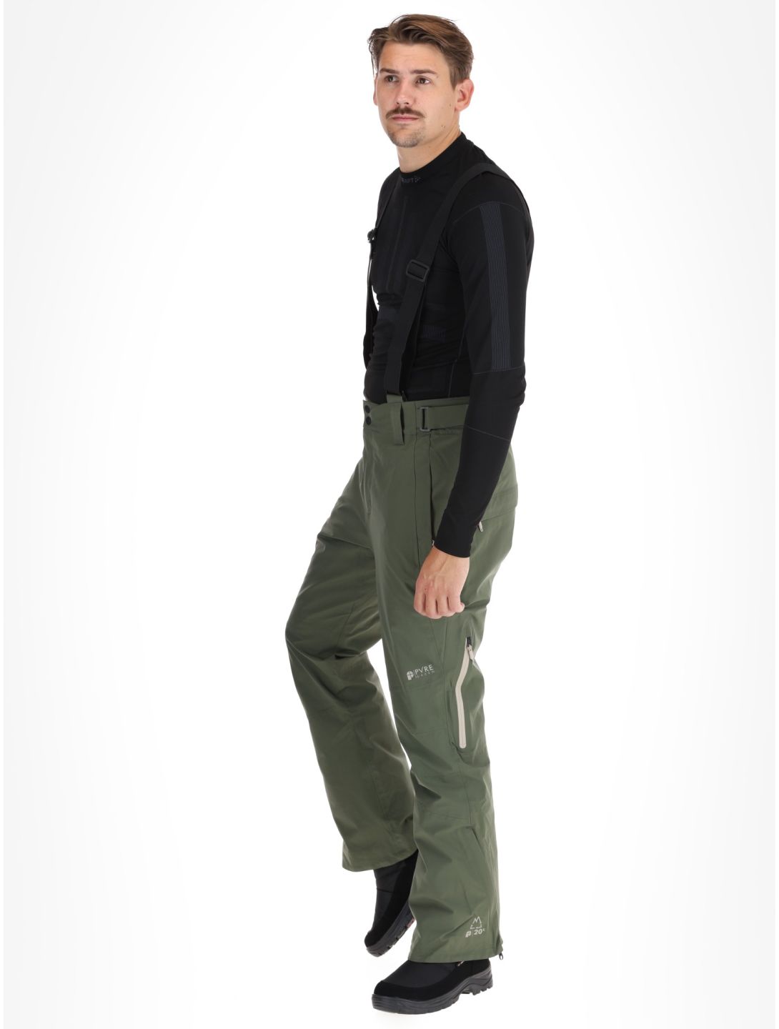 Protest, PRTMIKADO pantalones de esquí hombres Thyme verde 