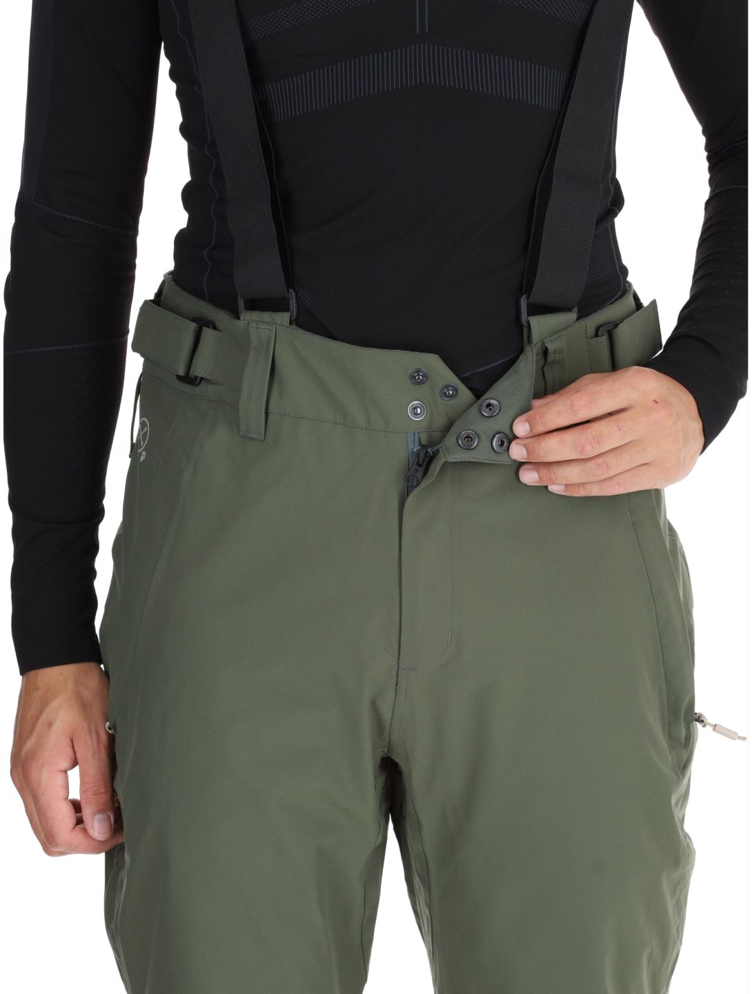 Protest, PRTMIKADO pantalones de esquí hombres Thyme verde 