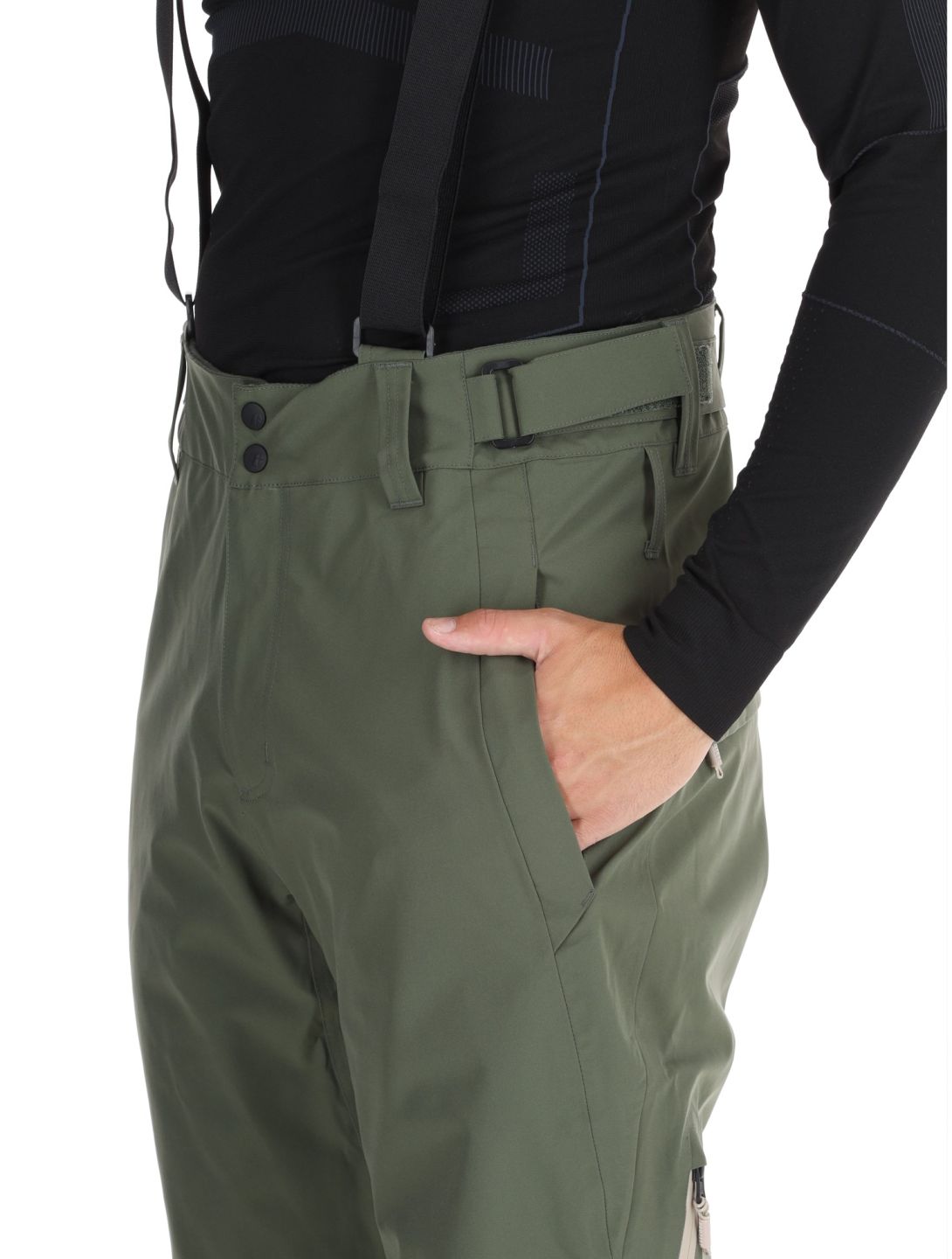 Protest, PRTMIKADO pantalones de esquí hombres Thyme verde 