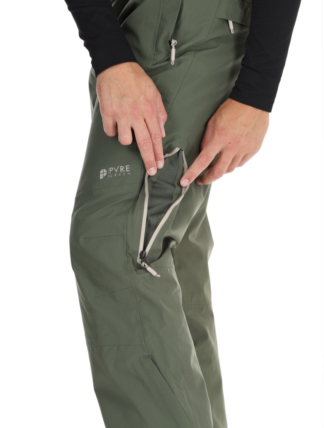 Protest, PRTMIKADO pantalones de esquí hombres Thyme verde 