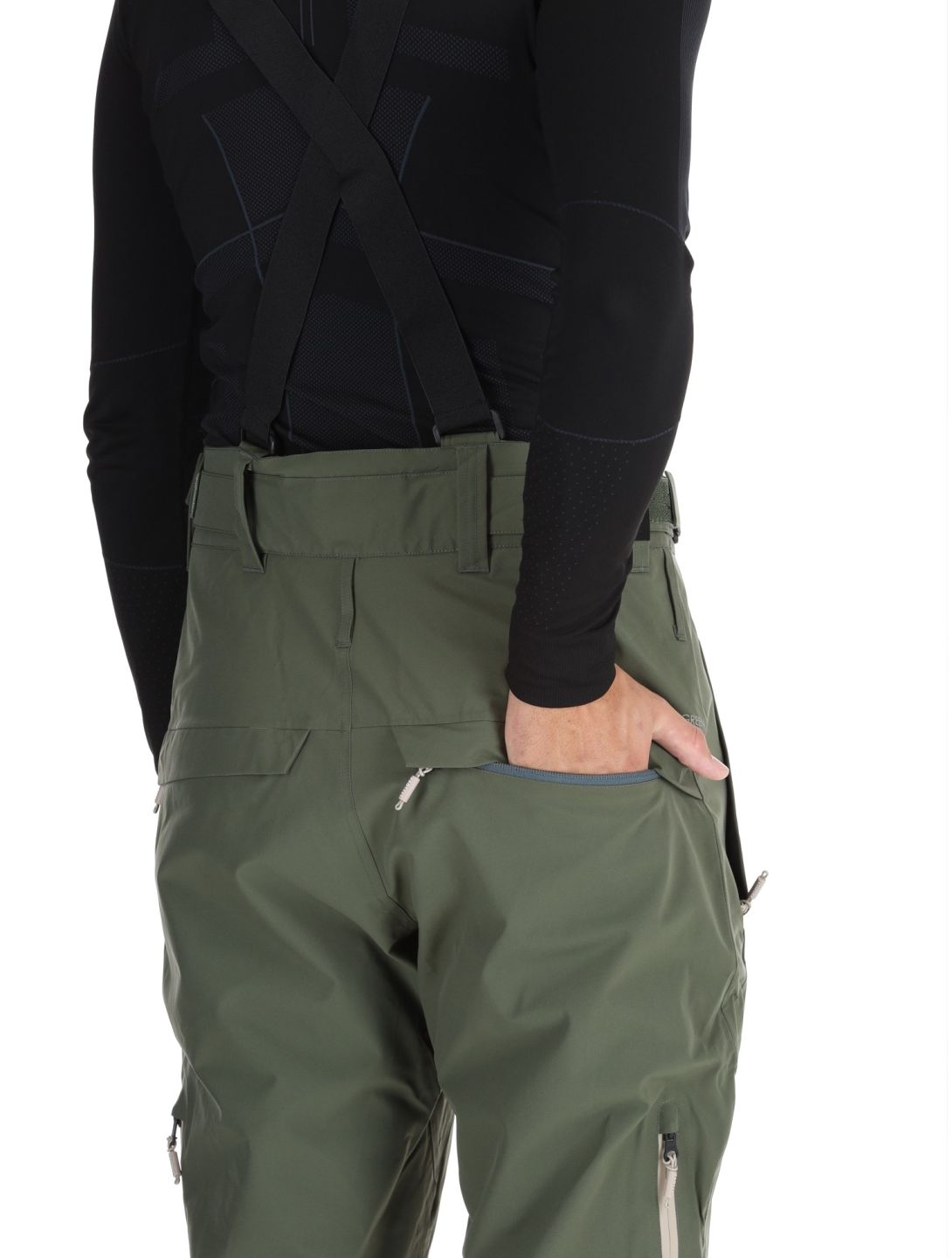 Protest, PRTMIKADO pantalones de esquí hombres Thyme verde 