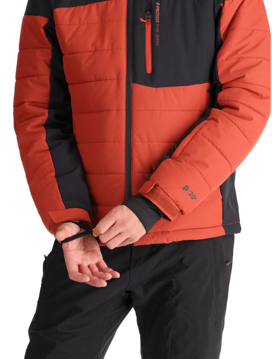 Protest, PRTMOUNT24 chaqueta de esquí hombres Barn Red rojo 