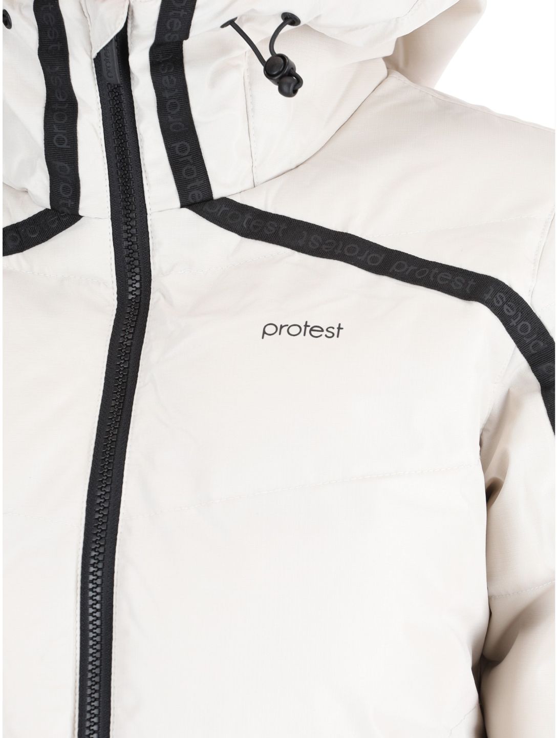 Protest, PRTONYX chaqueta de esquí mujeres Kitoff White blanco 