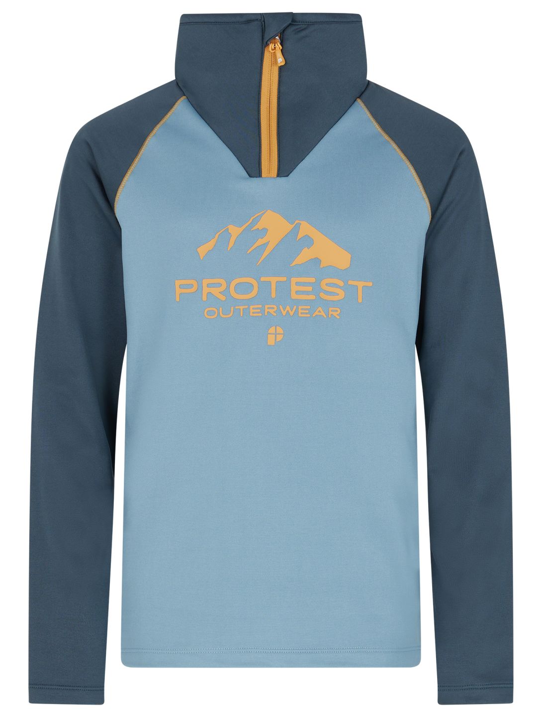 Protest, PRTRAF JR 1/4 zip jersey niños Steel Blue azul 