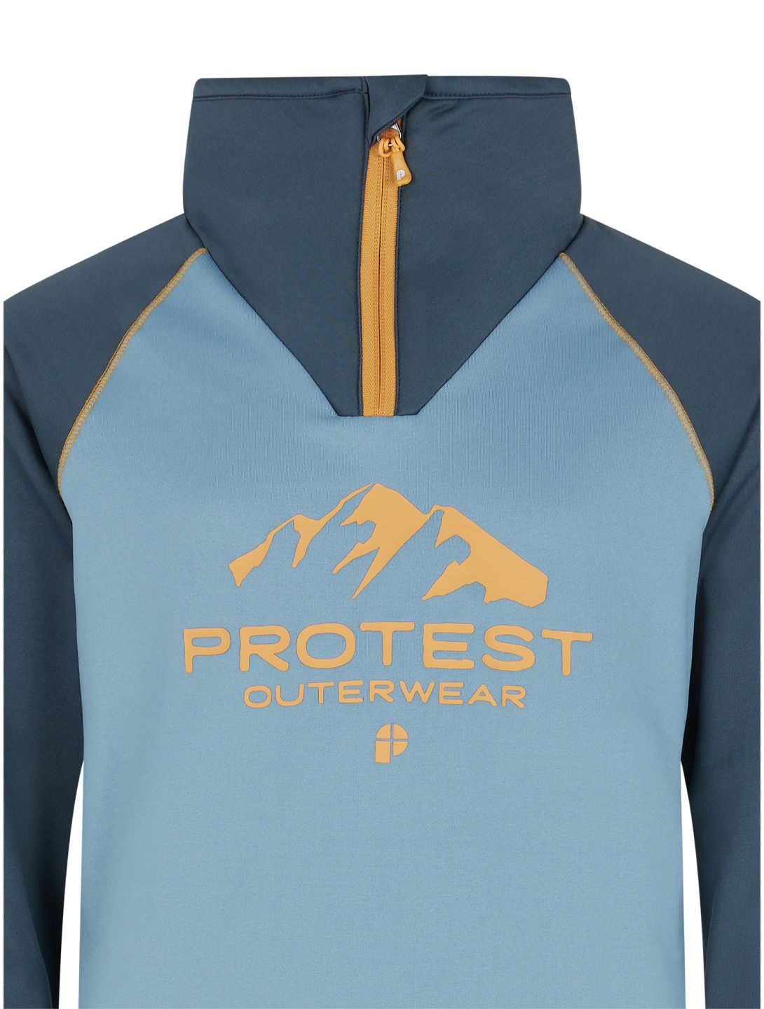 Protest, PRTRAF JR 1/4 zip jersey niños Steel Blue azul 