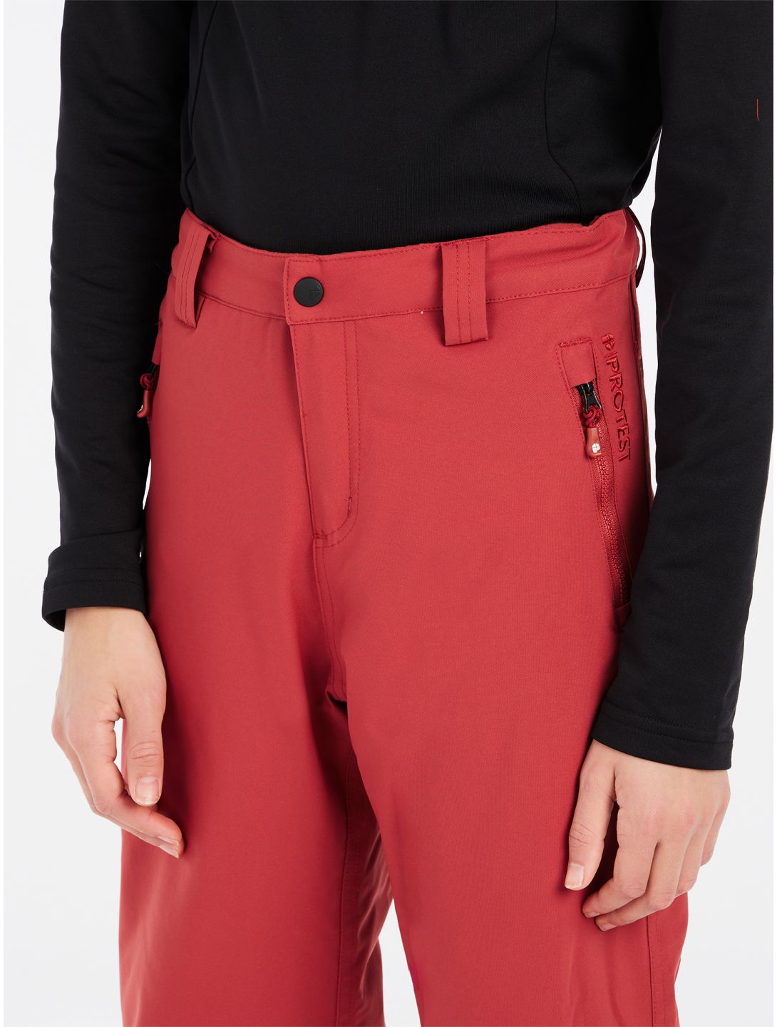 Protest, PRTSTERIO JR pantalones de esquí niños Barn Red rojo 