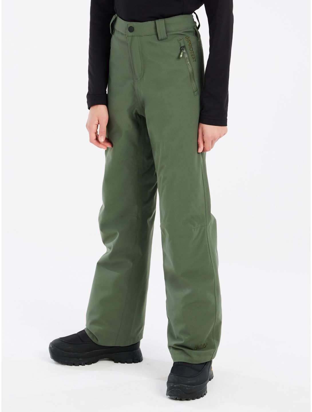 Protest, PRTSTERIO JR pantalones de esquí niños Thyme verde 