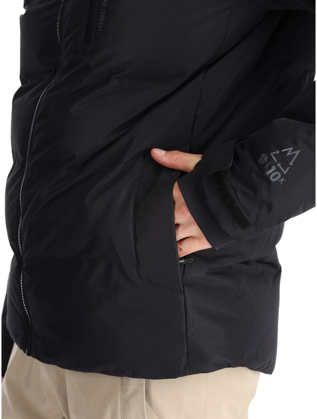 Protest, PRTSUPERIOR24 chaqueta de esquí hombres True Black negro 