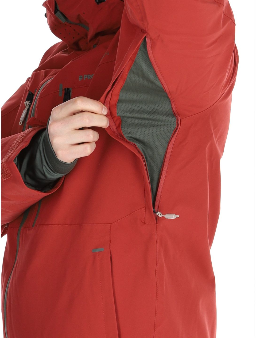 Protest, PRTTIMOTHY chaqueta de esquí hombres Barn Red rojo 