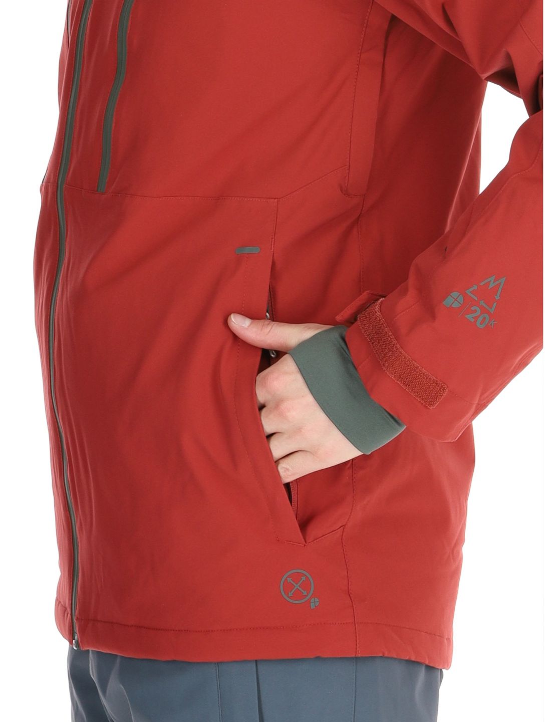 Protest, PRTTIMOTHY chaqueta de esquí hombres Barn Red rojo 