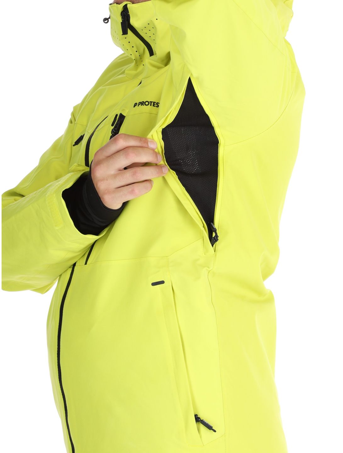 Protest, PRTTIMOTHY chaqueta de esquí hombres Limone amarillo 