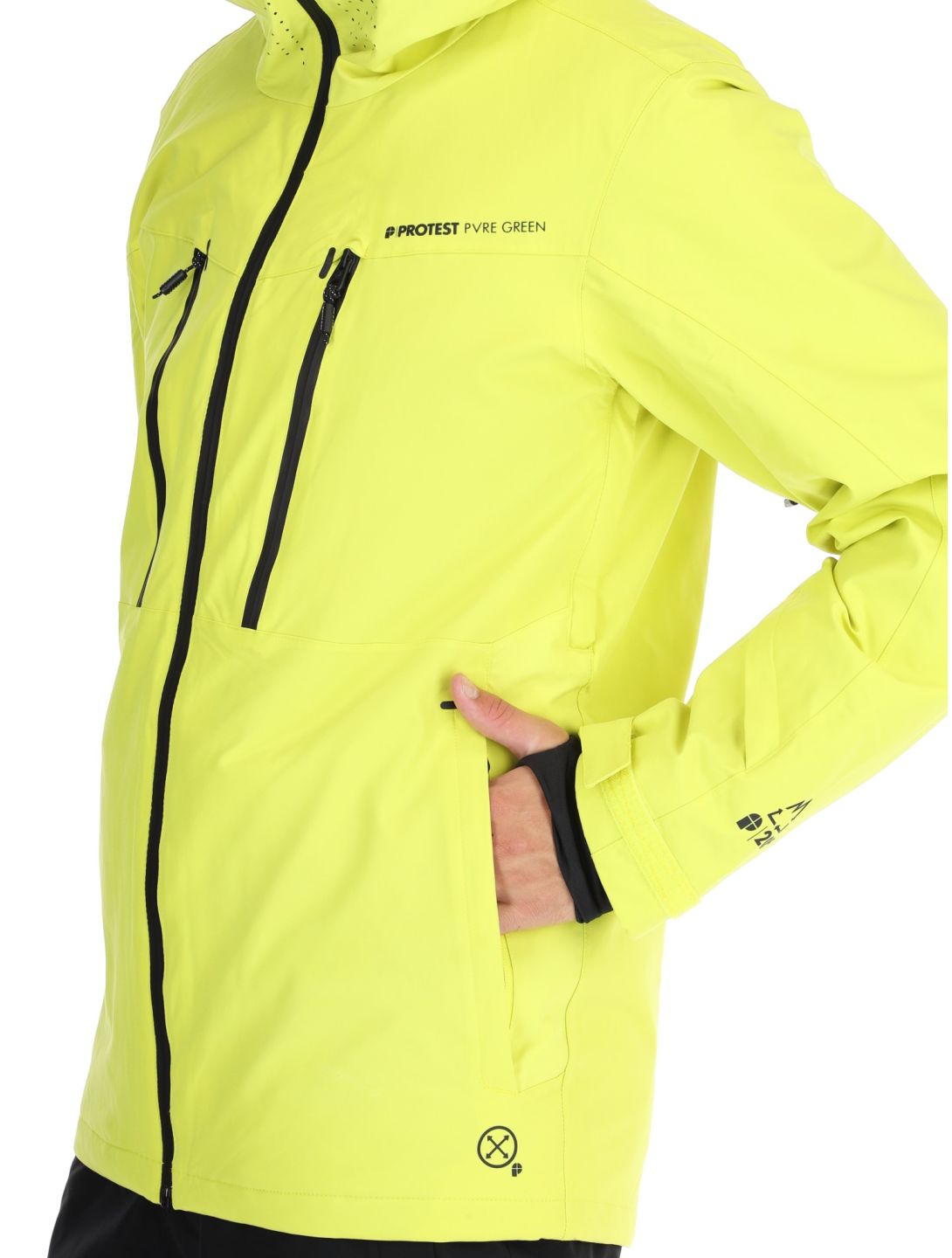 Protest, PRTTIMOTHY chaqueta de esquí hombres Limone amarillo 