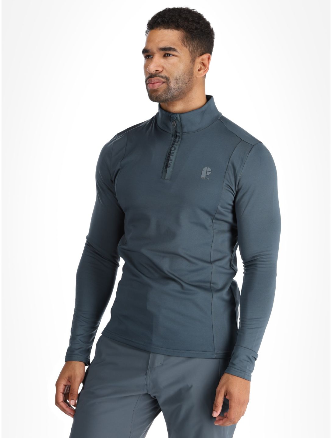 Protest, REWILL 1/4 zip top jersey hombres Yale Blue azul 