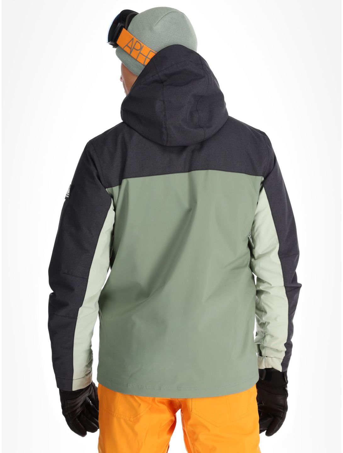 Quiksilver, Dawson chaqueta de esquí hombres Sea Spray negro, verde 