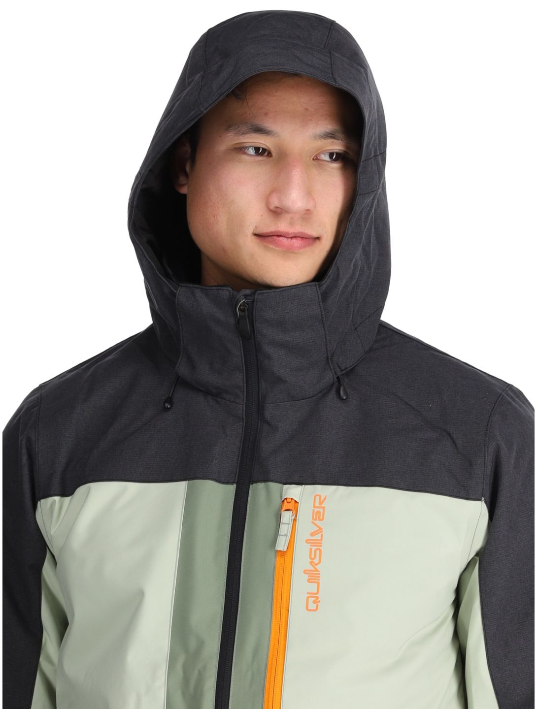 Quiksilver, Dawson chaqueta de esquí hombres Sea Spray negro, verde 