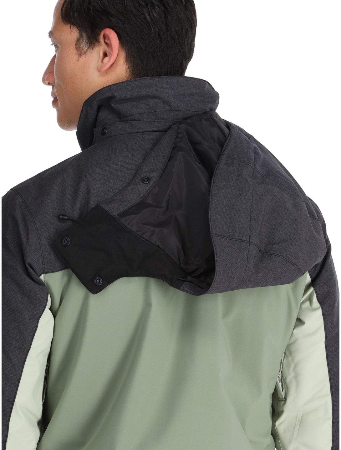 Quiksilver, Dawson chaqueta de esquí hombres Sea Spray negro, verde 