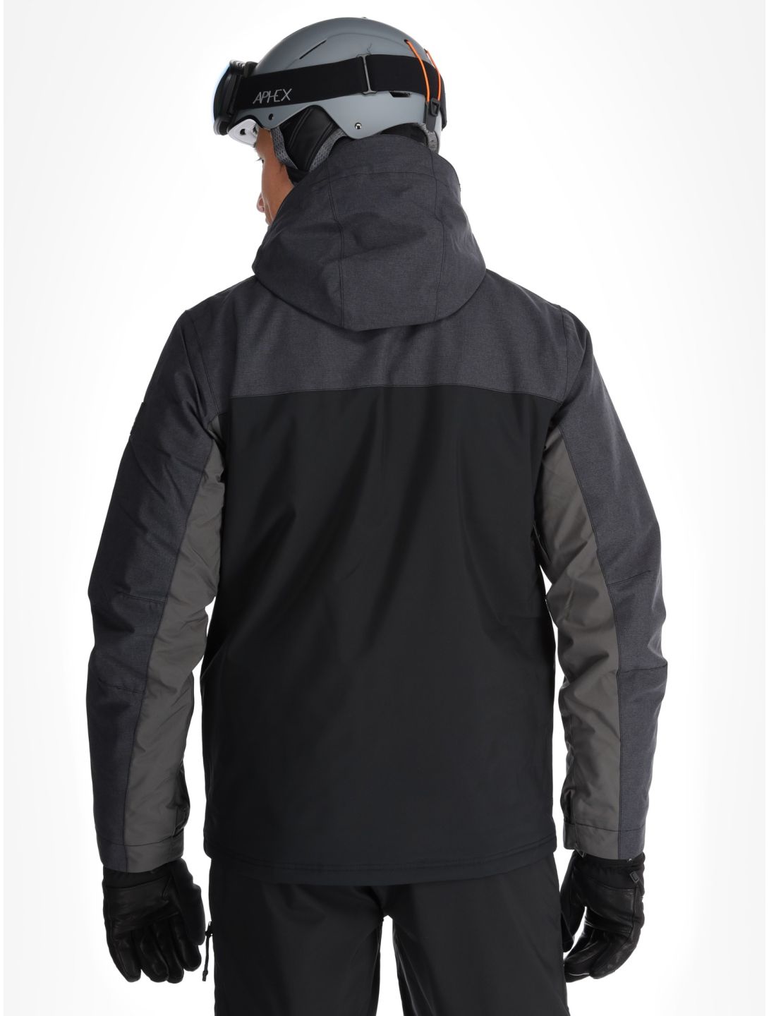 Quiksilver, Dawson chaqueta de esquí hombres True Black gris, negro 