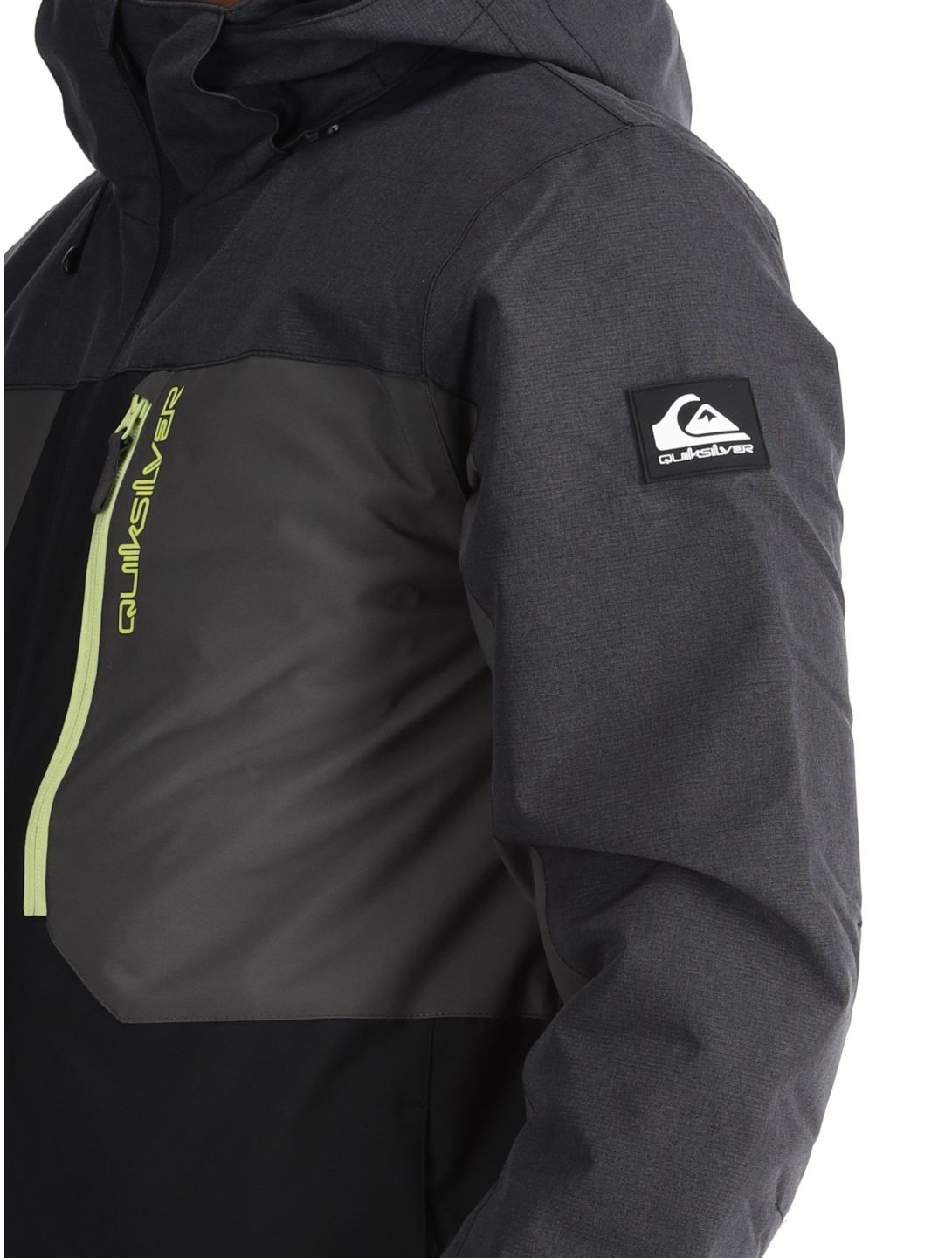 Quiksilver, Dawson chaqueta de esquí hombres True Black gris, negro 