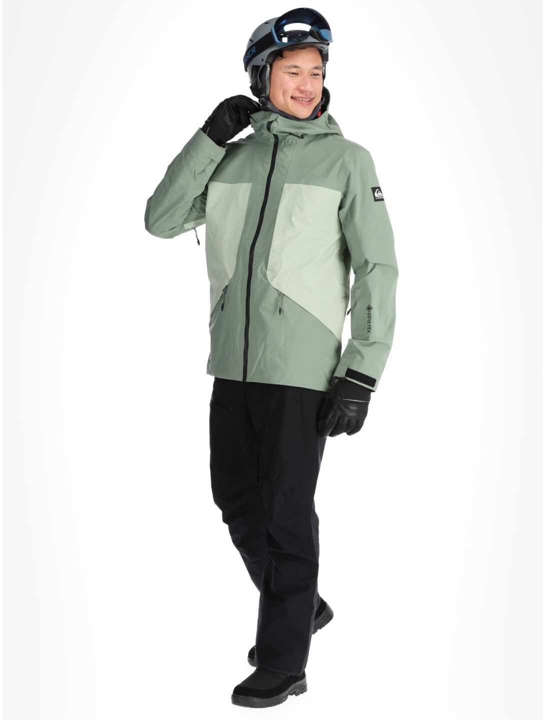 Quiksilver, Forever Strecht Gore-Tex chaqueta de esquí hombres Sea Spray verde 