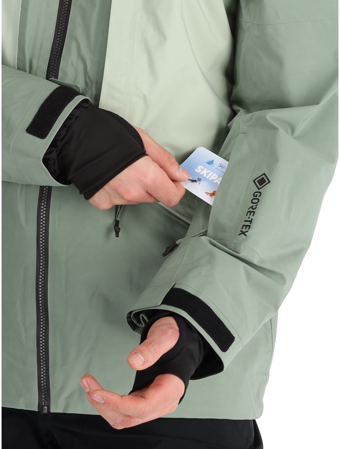 Quiksilver, Forever Strecht Gore-Tex chaqueta de esquí hombres Sea Spray verde 