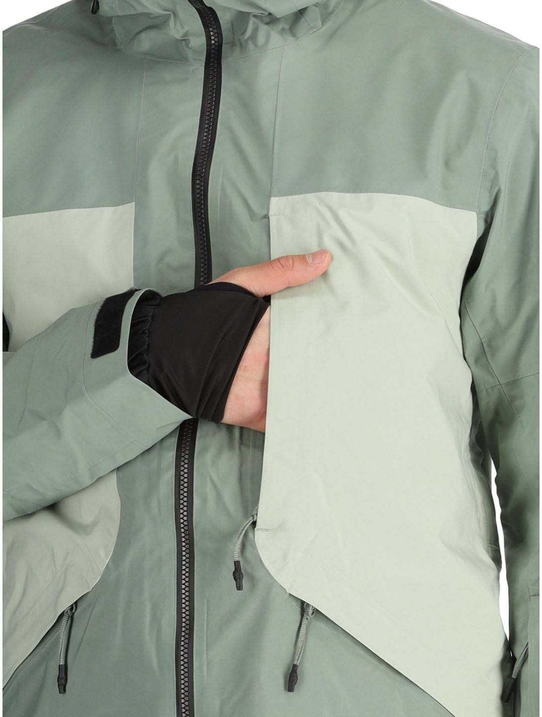 Quiksilver, Forever Strecht Gore-Tex chaqueta de esquí hombres Sea Spray verde 