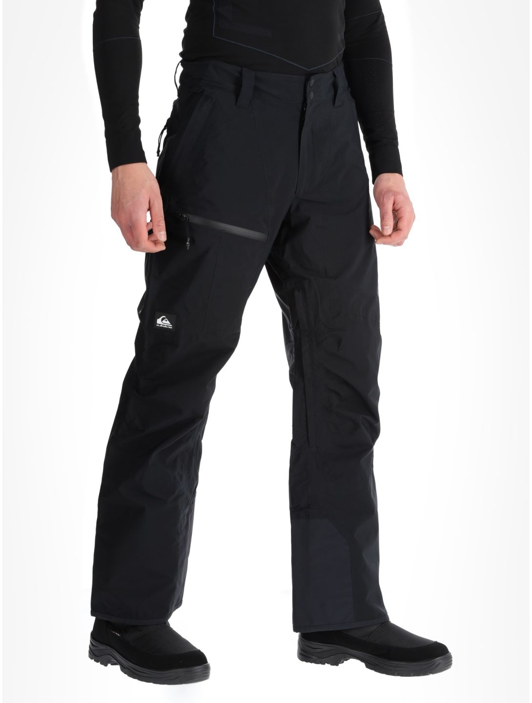 Quiksilver, Forever Strecht Gore-Tex pantalones de esquí hombres True Black negro 