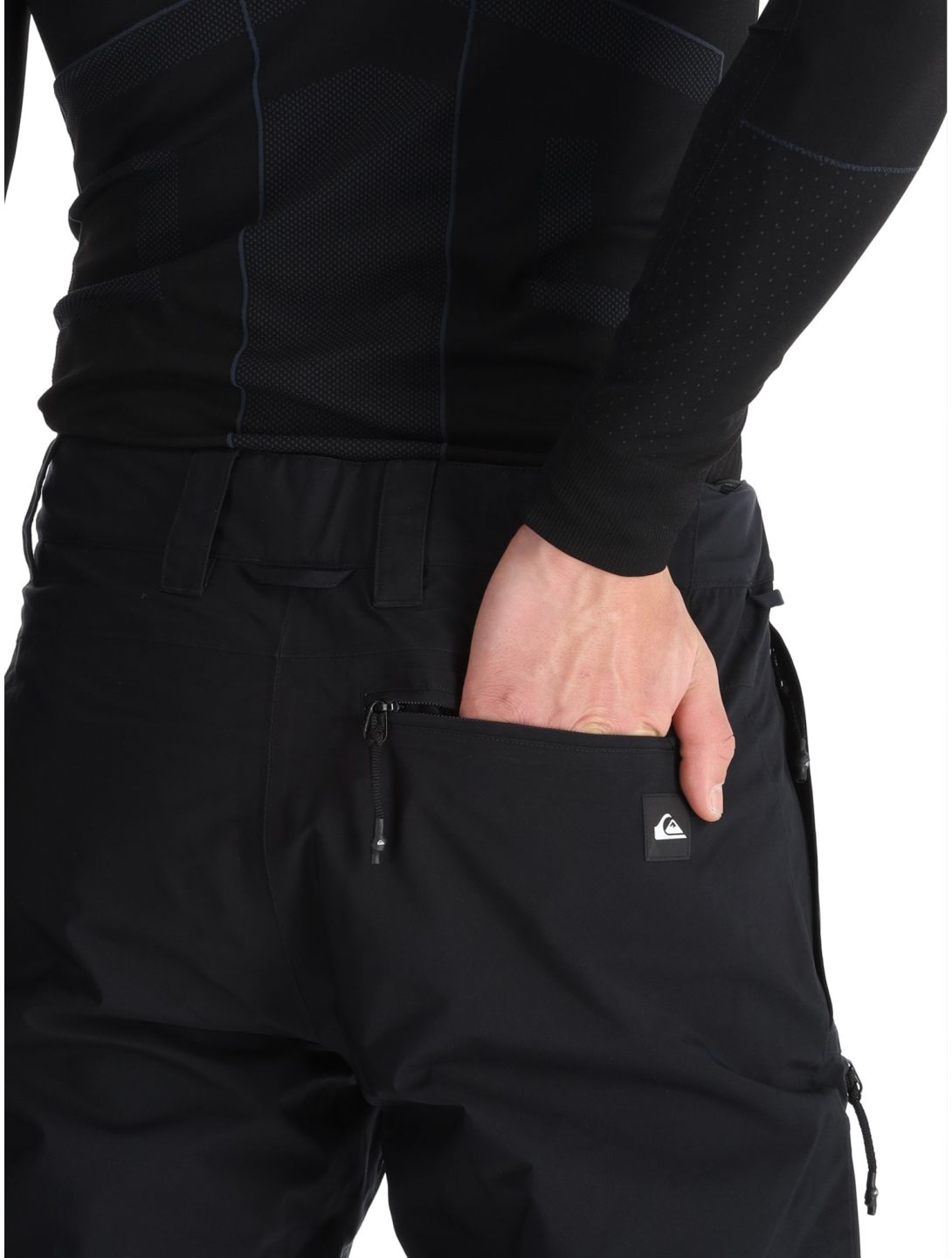 Quiksilver, Forever Strecht Gore-Tex pantalones de esquí hombres True Black negro 