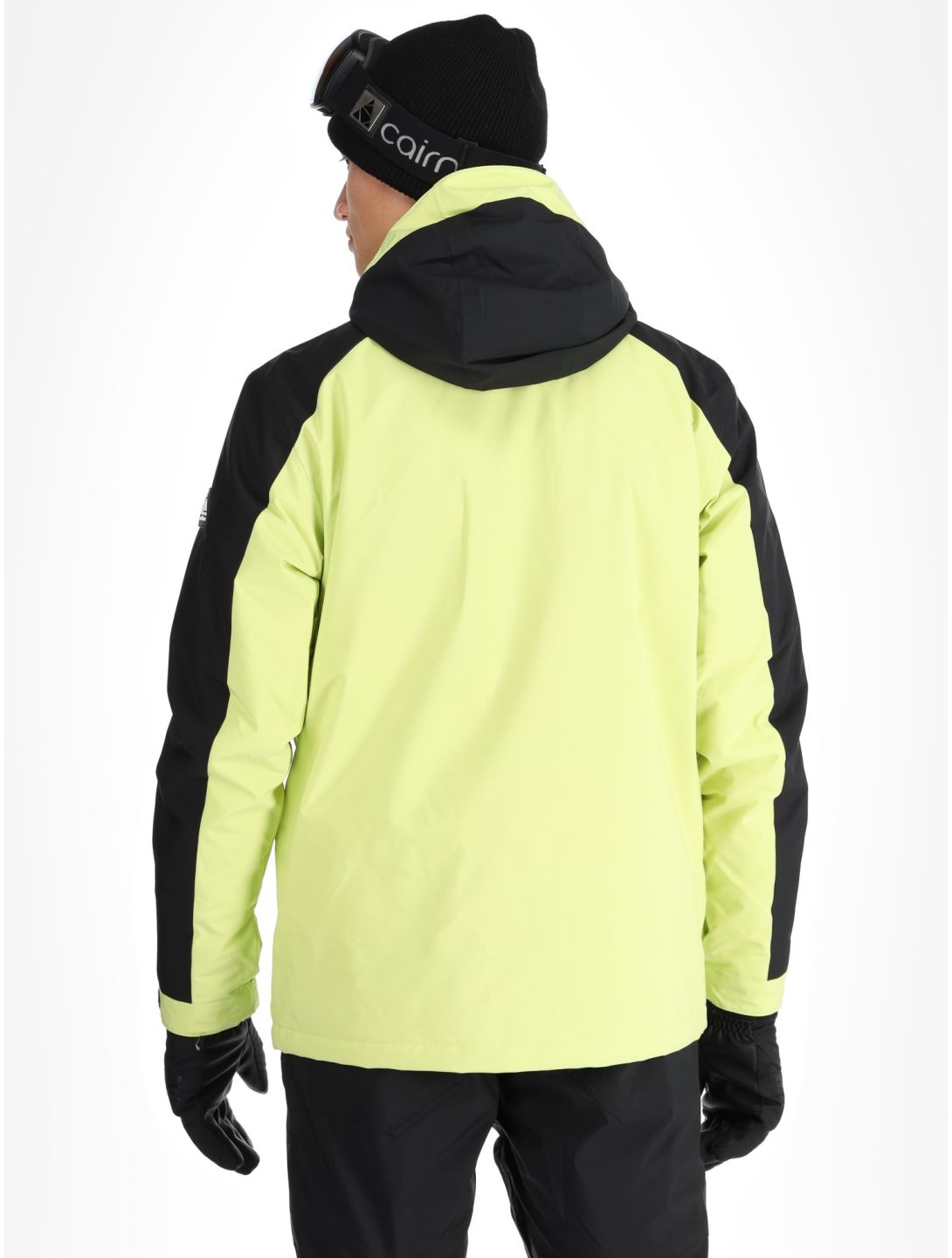 Quiksilver, Mission Block chaqueta de esquí hombres Celery Green negro, verde 