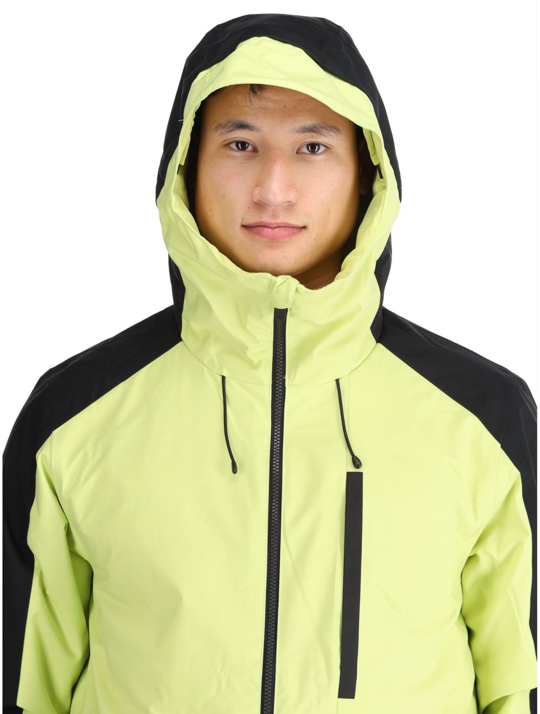 Quiksilver, Mission Block chaqueta de esquí hombres Celery Green negro, verde 