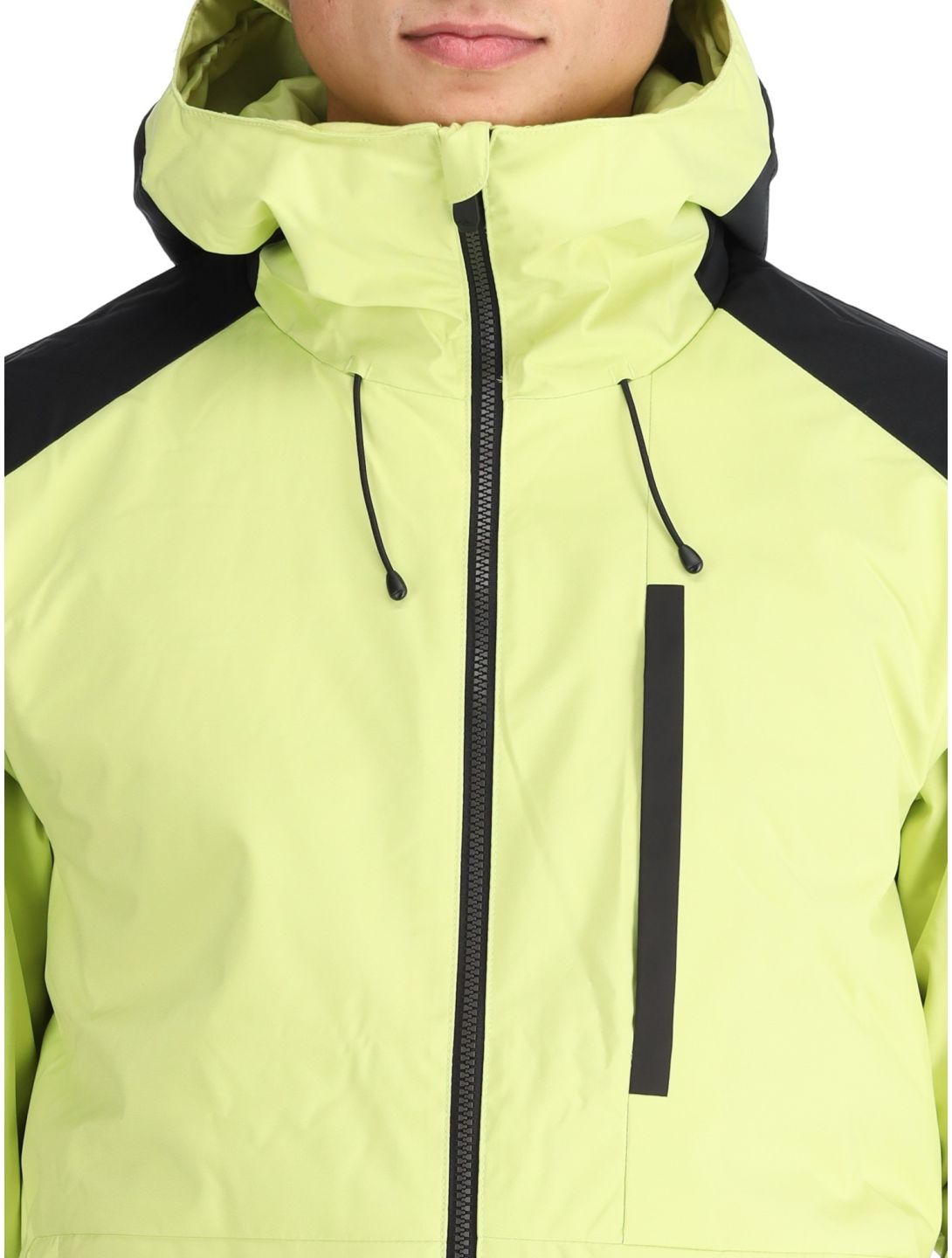 Quiksilver, Mission Block chaqueta de esquí hombres Celery Green negro, verde 