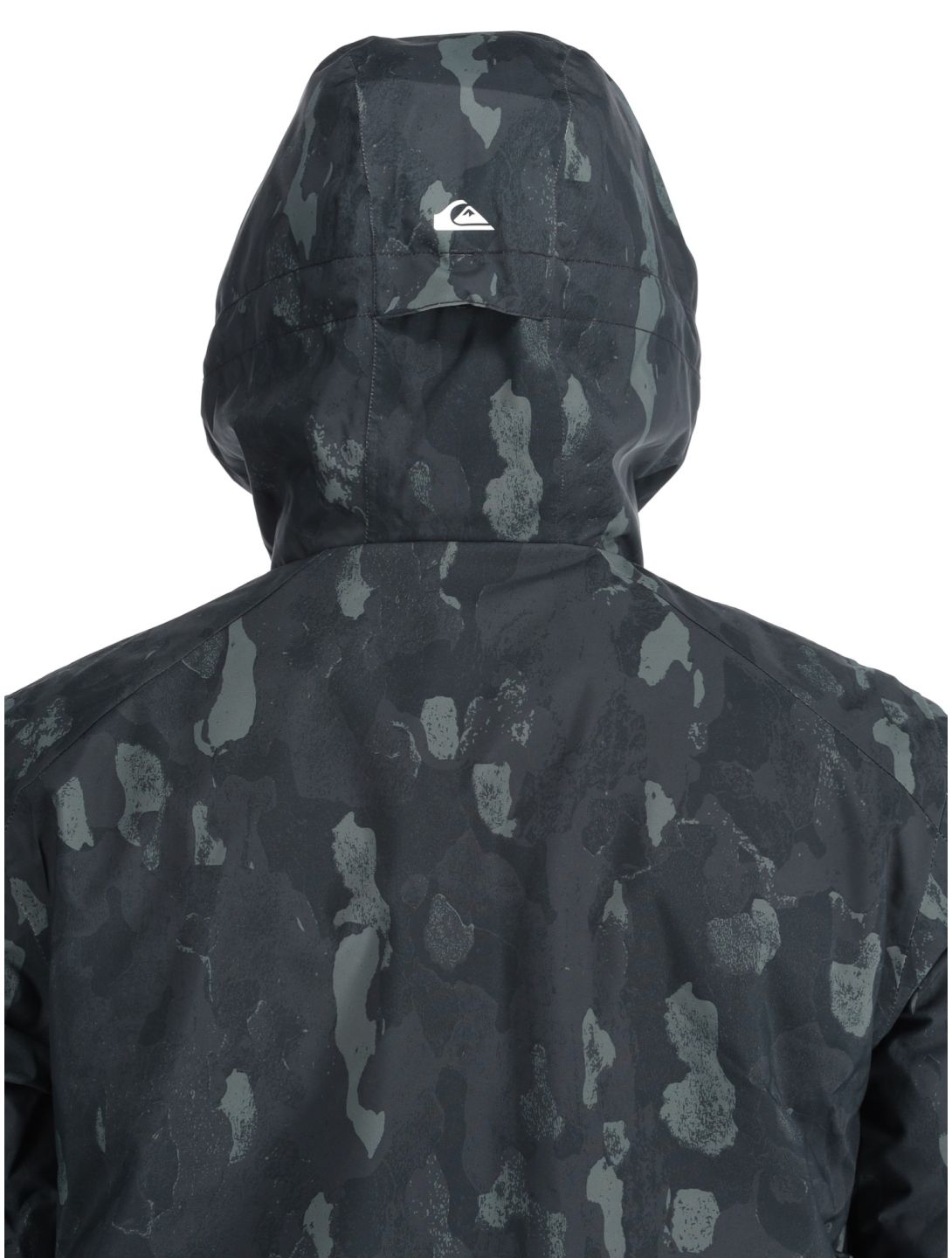 Quiksilver, Mission Printed chaqueta de esquí hombres Nature Zoom Dark Shadow negro 