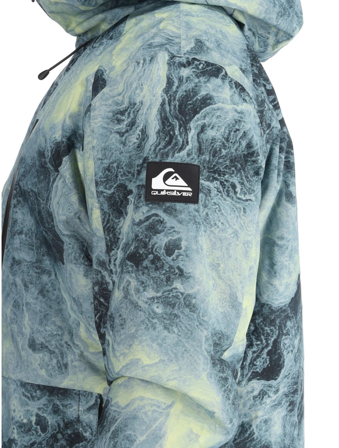 Quiksilver, Mission Printed chaqueta de esquí hombres Space Stone Celery Green verde 