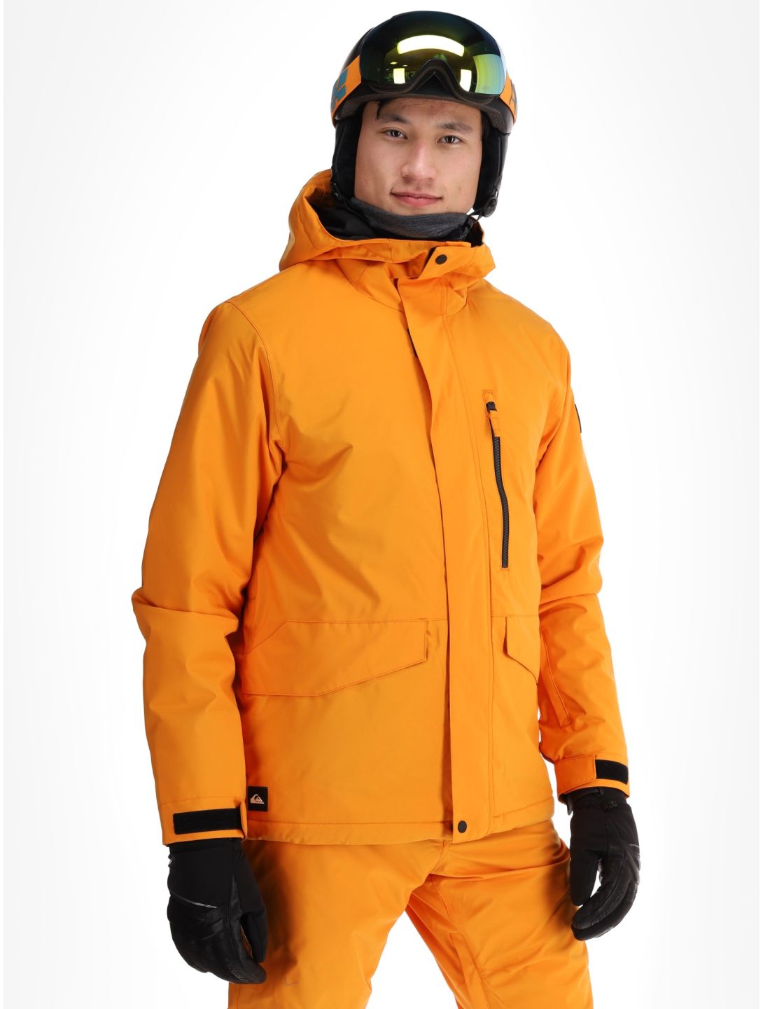 Quiksilver, Mission Solid chaqueta de esquí hombres Orange Pepper naranja 