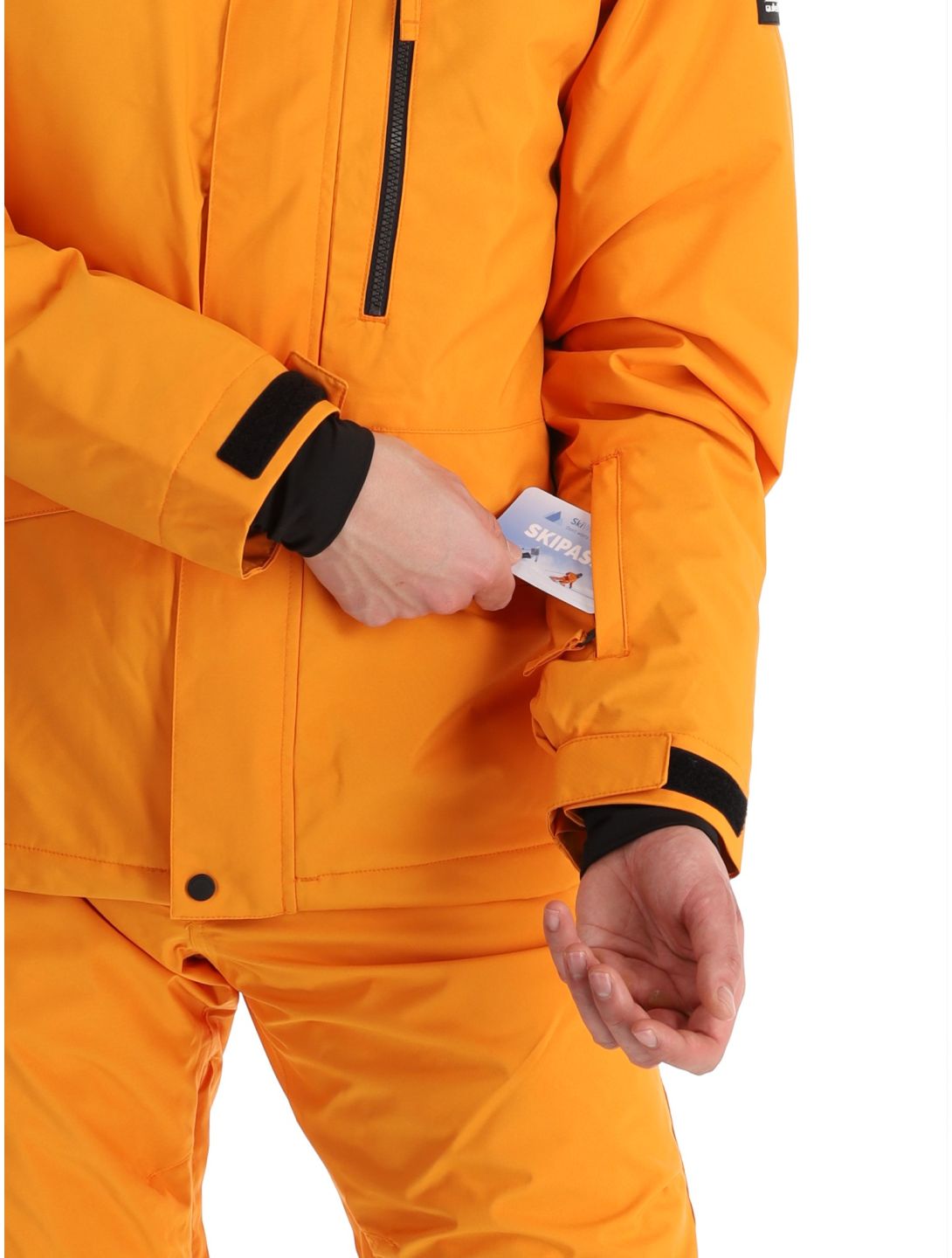 Quiksilver, Mission Solid chaqueta de esquí hombres Orange Pepper naranja 