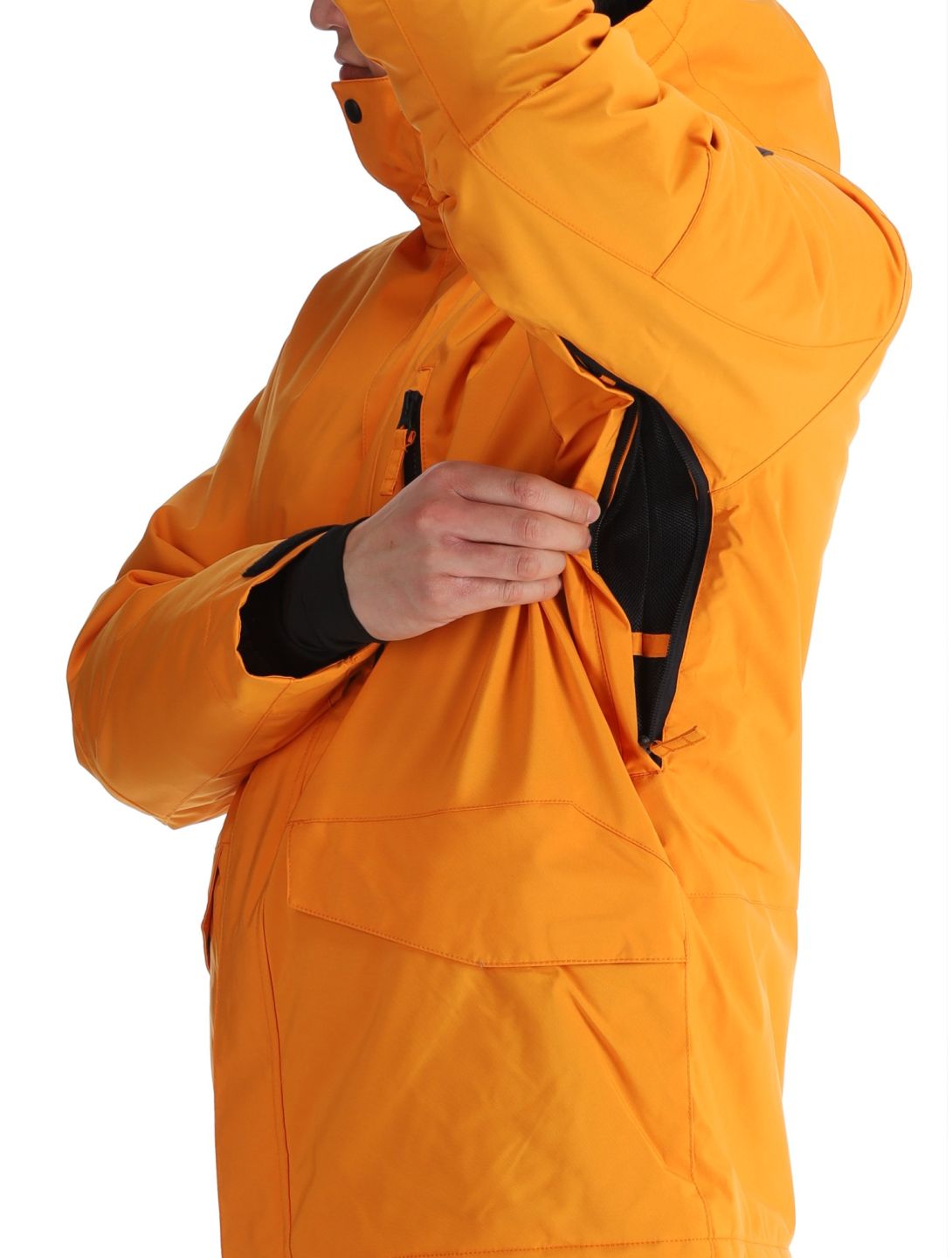 Quiksilver, Mission Solid chaqueta de esquí hombres Orange Pepper naranja 