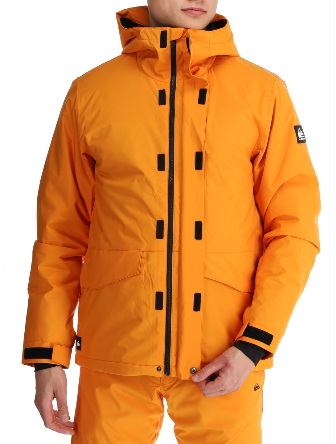 Quiksilver, Mission Solid chaqueta de esquí hombres Orange Pepper naranja 