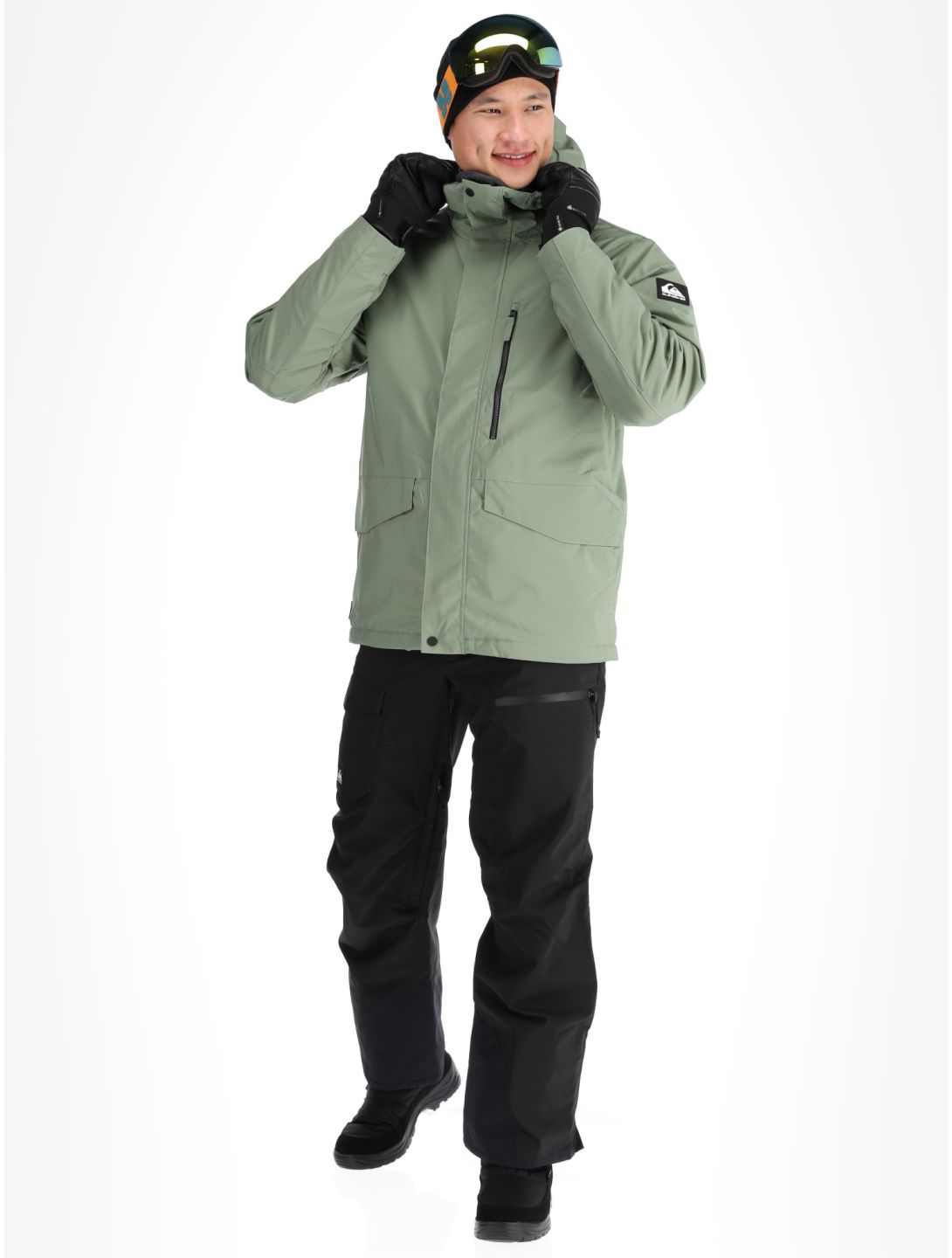 Quiksilver, Mission Solid chaqueta de esquí hombres Sea Spray verde 