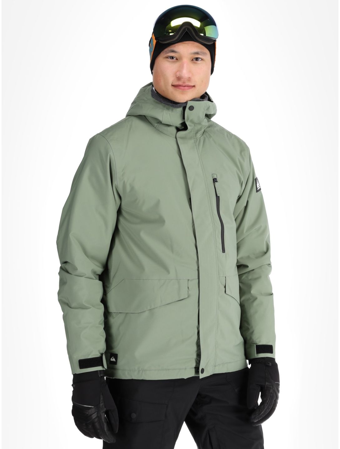 Quiksilver, Mission Solid chaqueta de esquí hombres Sea Spray verde 