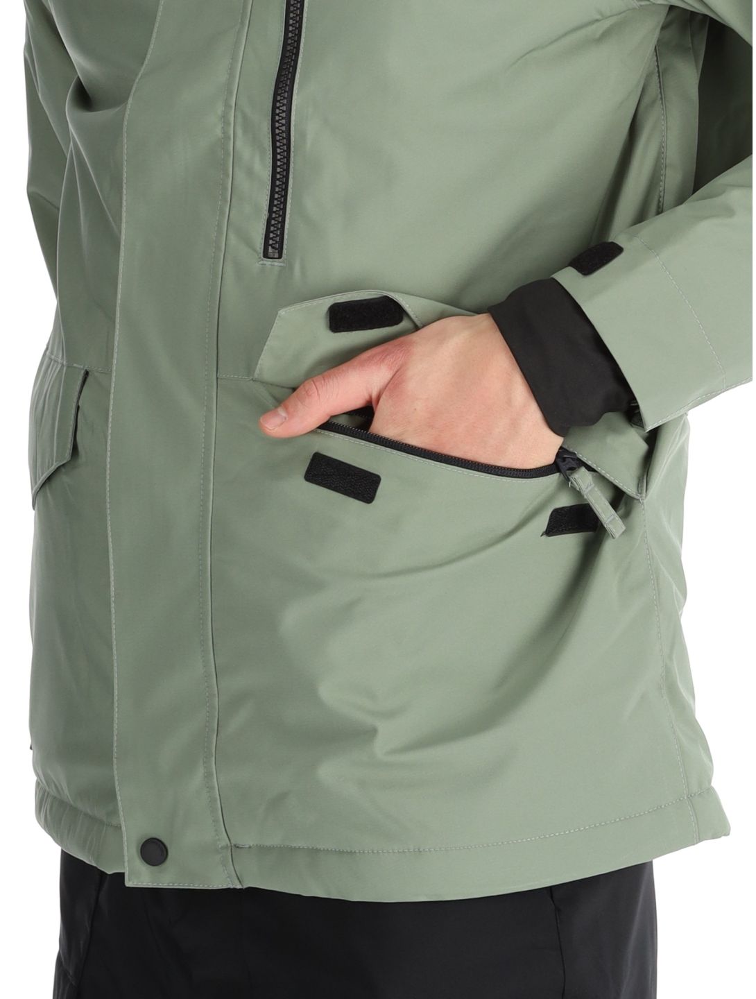 Quiksilver, Mission Solid chaqueta de esquí hombres Sea Spray verde 