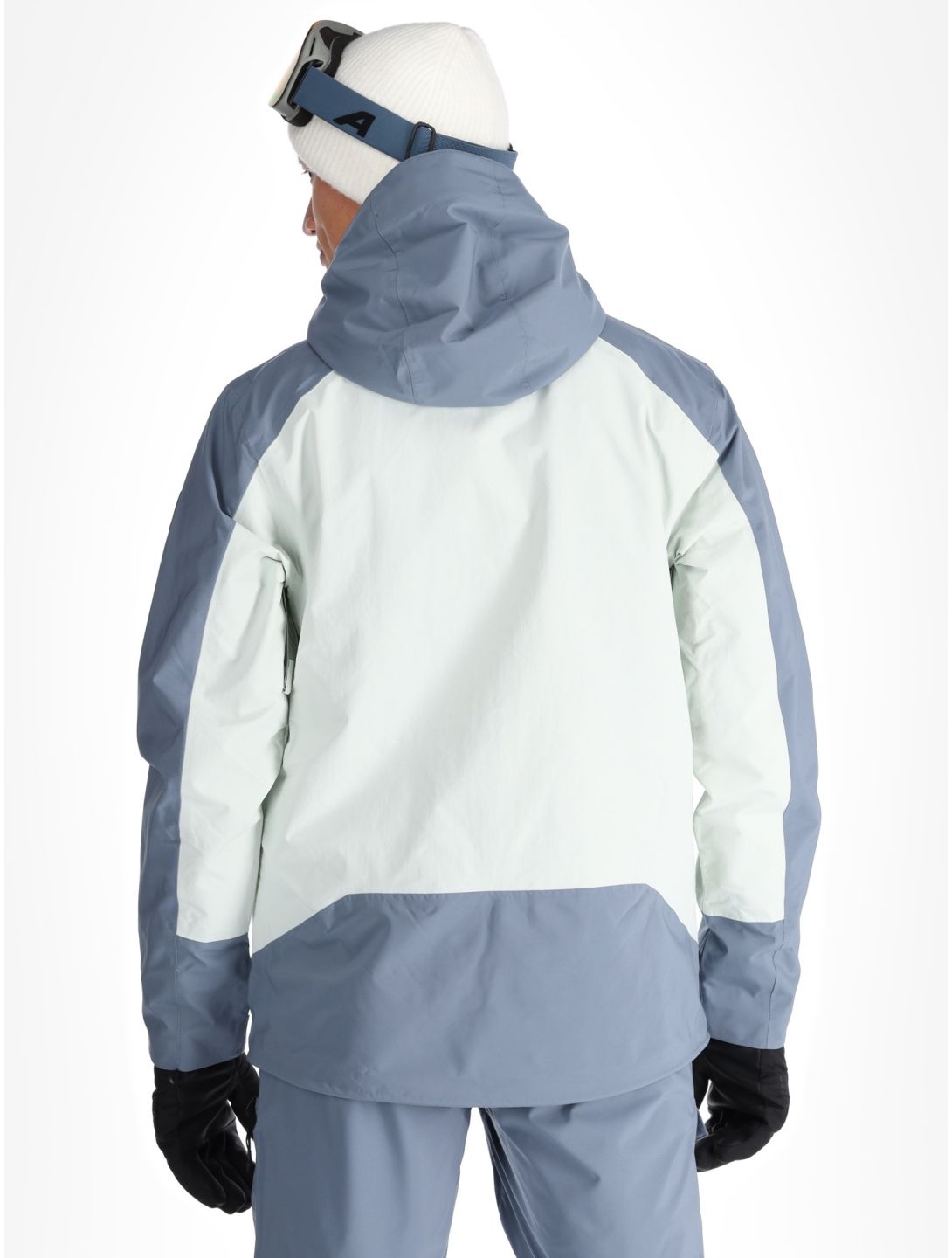 Quiksilver, Muldrow chaqueta de esquí hombres Flint Stone blanco, gris 