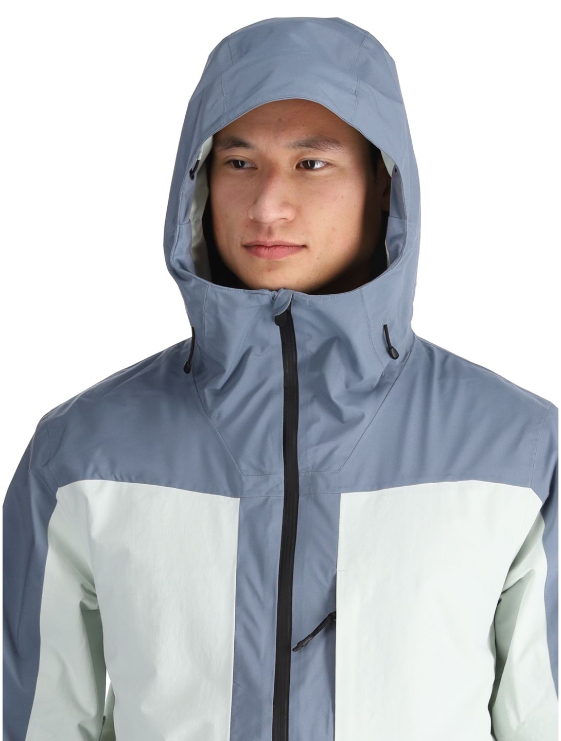 Quiksilver, Muldrow chaqueta de esquí hombres Flint Stone blanco, gris 