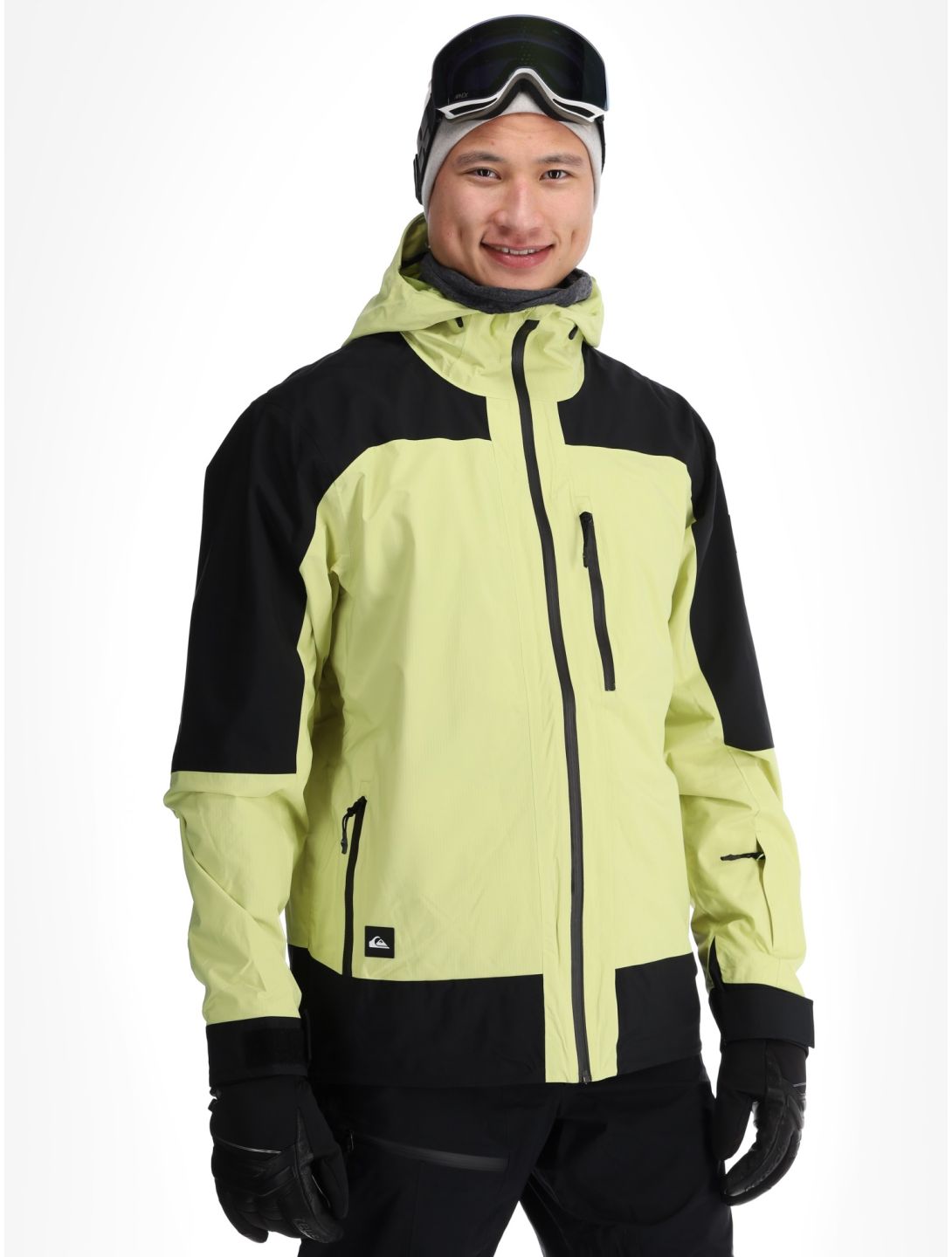 Quiksilver, Ultralight 20K chaqueta de esquí hombres Celery Green negro, verde 