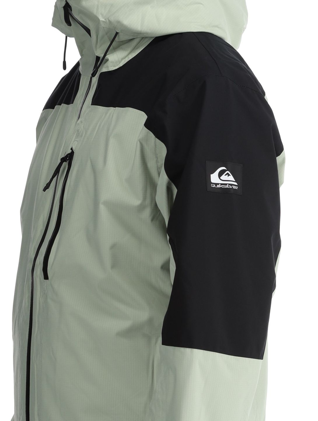 Quiksilver, Ultralight 20K chaqueta de esquí hombres Desert Sage negro, verde 